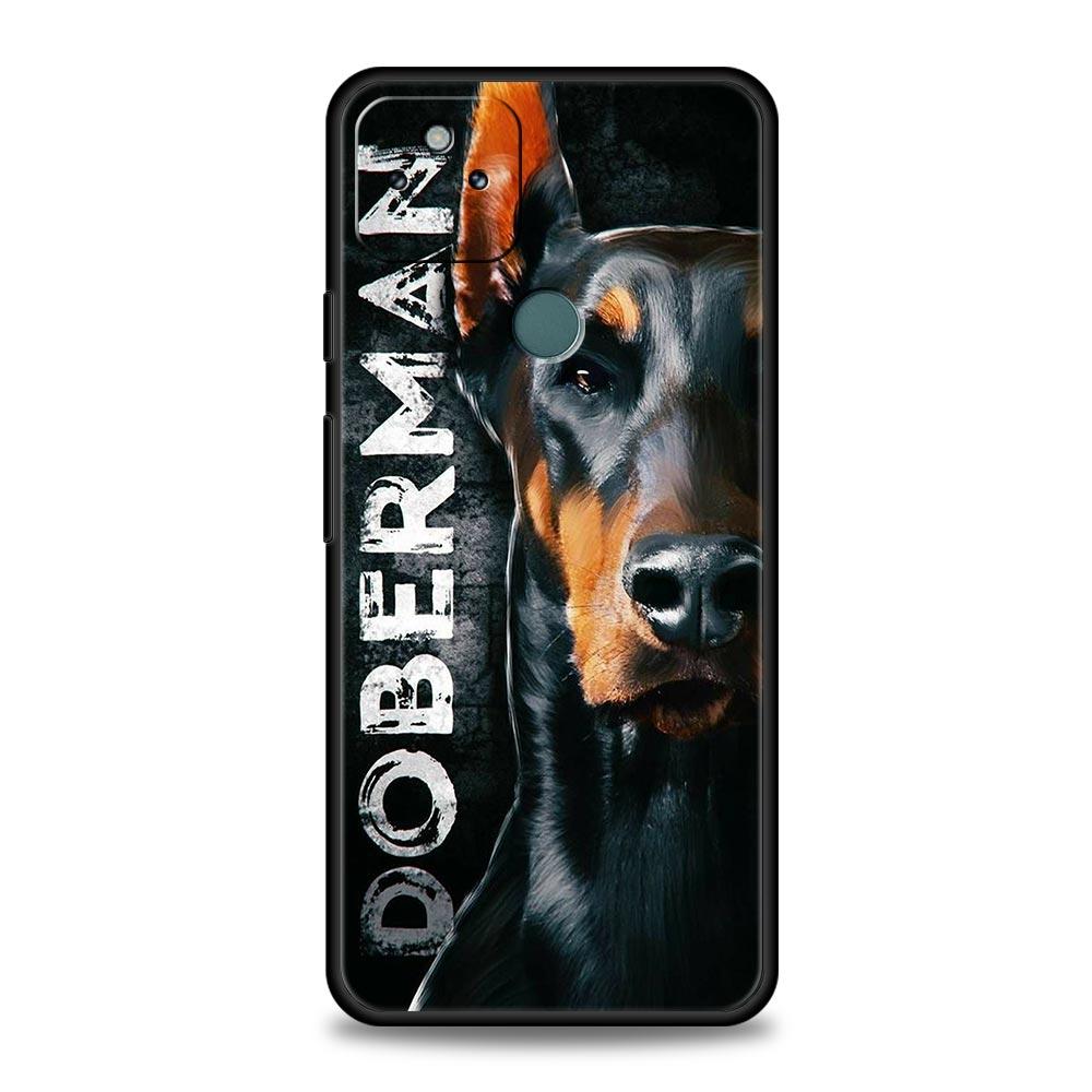 Doberman Dog Phone Case Cover for Google Pixel 10 9 8 7 6 9A 8A 7A 6A Pro Shockproof Soft TPU 9 Pro XL Shell Capas Fundas Coque