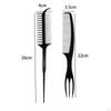 Hairdressing Tail Comb Curling Hairbrush Hair Tool Shaping Defining Styling Detangling