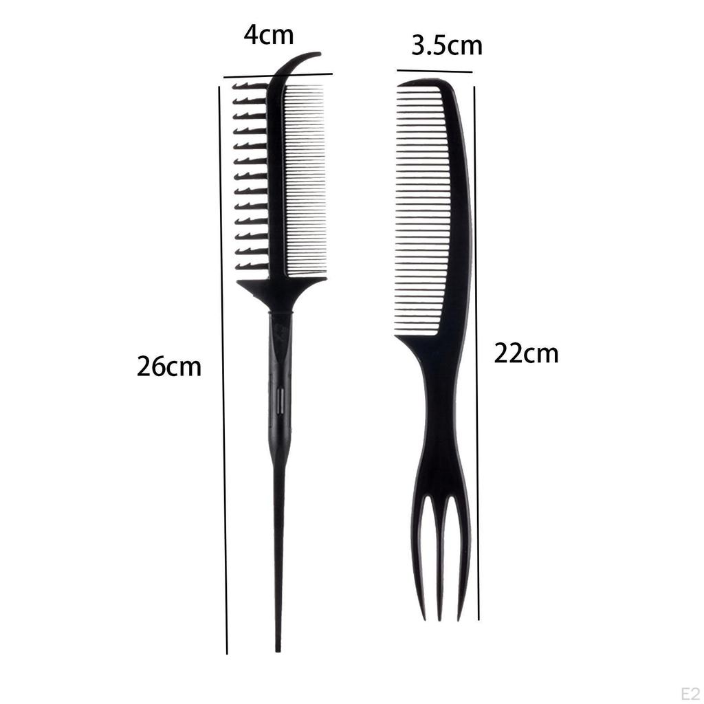Hairdressing Tail Comb Curling Hairbrush Hair Tool Shaping Defining Styling Detangling