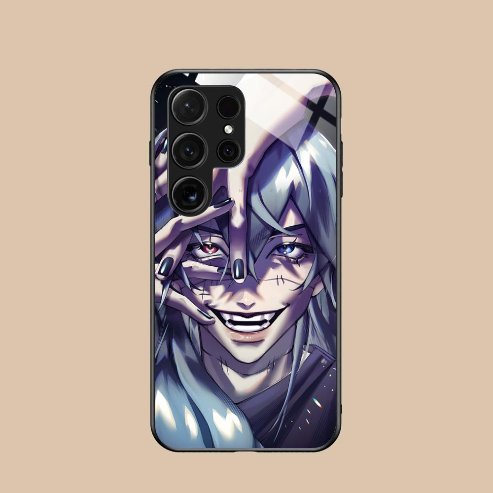 JJK Mahito Phone Case for Samsung Galaxy S26 S25 S24 S23 S22 S21 S20 Note20 Plus FE Ultra Glass Protective Cover