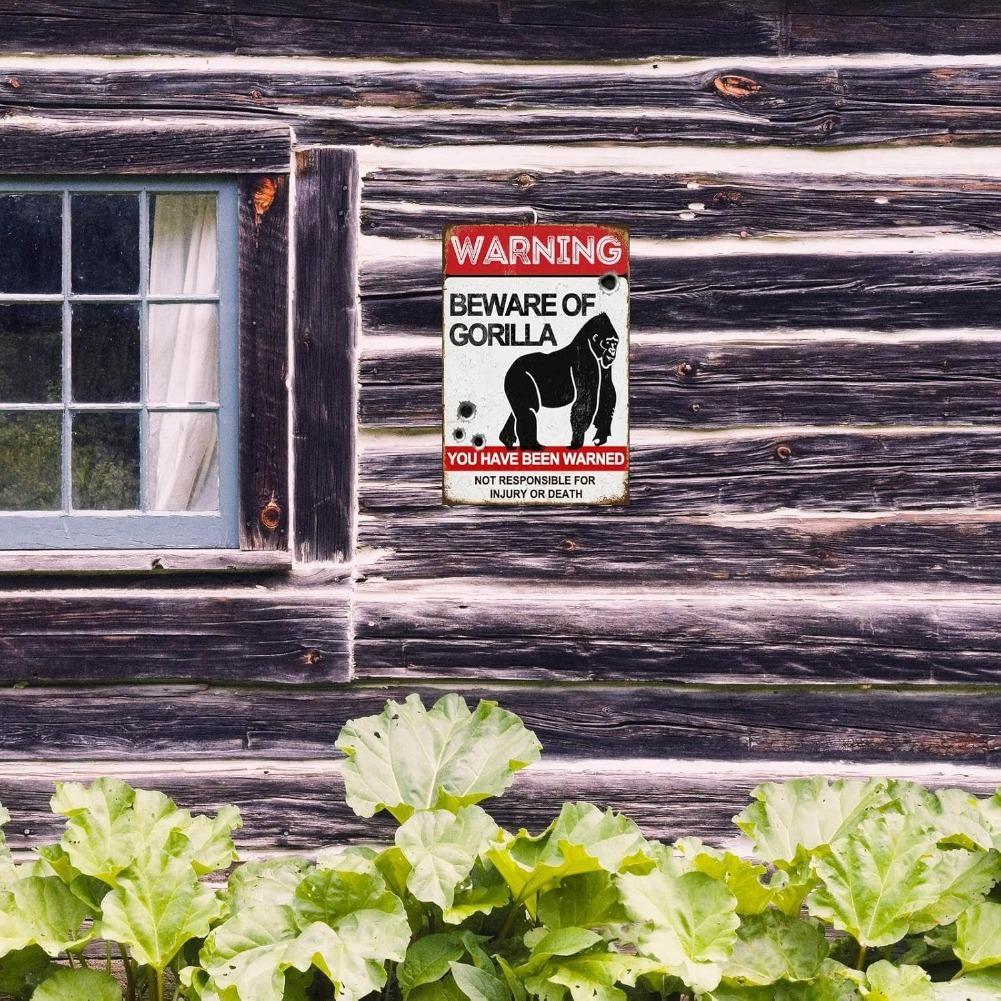 Funny Dark Humor Beware Sign No Soliciting Wall Decor Yard Garden Plaque Outdoor for Home Fence