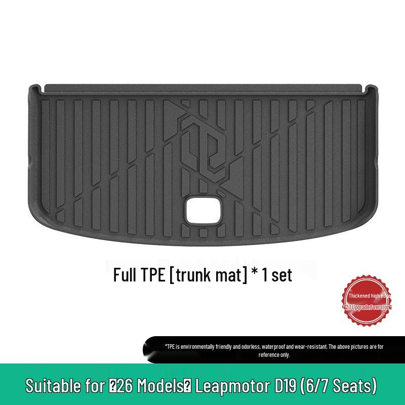 Eco-friendly TPE Floor Mats for Leapmotor D19: Custom Vehicle Mats and Trunk Mat for 26 Models.