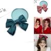 Elegant Satin Ribbon Hairpins With Big Bow For Women And Girls Accessories