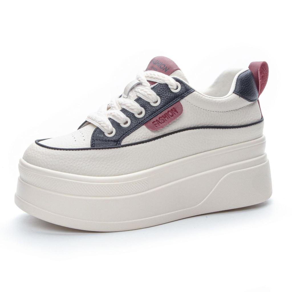 Women's 2026 Spring and Autumn New Inner Height-increasing Board Shoes Muffin Thick-soled Versatile Sports and Leisure Women's Shoes