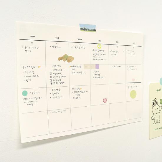 Ocheck A4 Desktop Weekly Planner Pad, a popular phrase in Korea