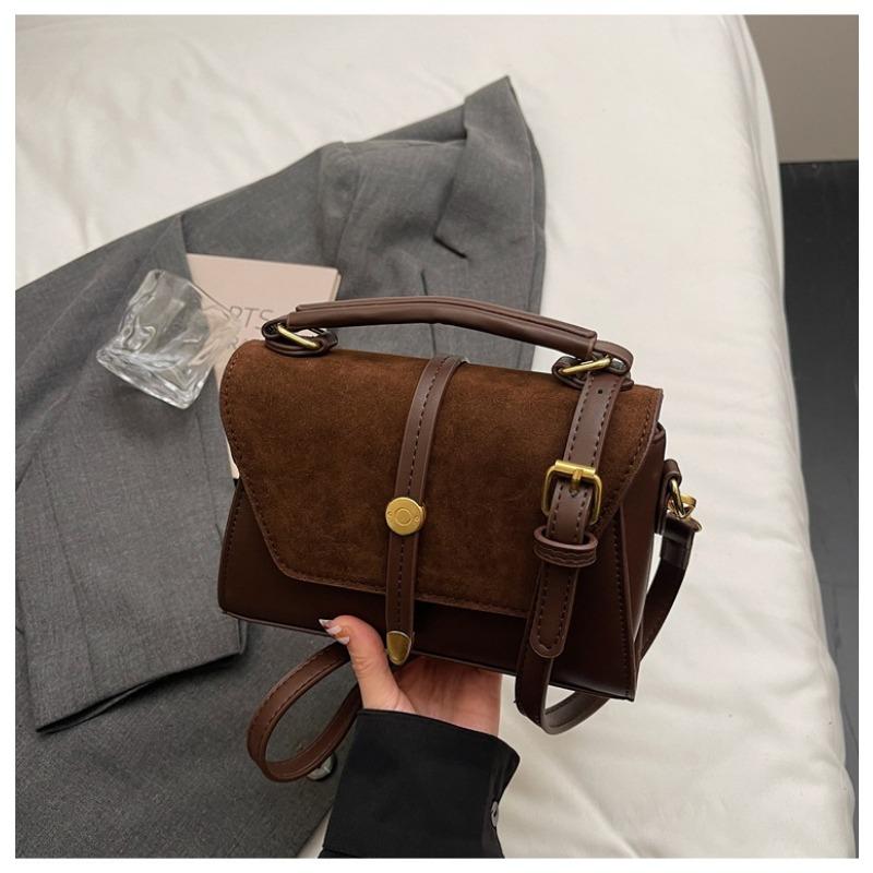 Hand-held Small Bag with A Retro and High-end Feel, Small Square Bag, Large Capacity, Single-shoulder Crossbody Bag