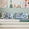 Ocean Series Decorative Pillow For Living Room Modern Plush Cushion 45x45cm