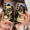 Golden Lion Calabash For Samsung Galaxy S26 S20 FE S21 S22 S23 Plus S24 Ultra 25Ultra S21+ S9 S22 S8 Golden Glass Phone Case
