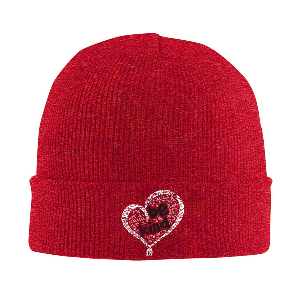 Unity Day Shirt Orange Anti Bullying Be Kind Heart Kindness Knitting Hat  Beanie Hats Head Wrap Men Women Bonnet Hats Caps