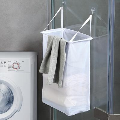 Laundry Basket Wall-mounted Dirty Laundry Storage Basket Easy Storage Portable Large Capacity Clothing Basket Washable Send Hook
