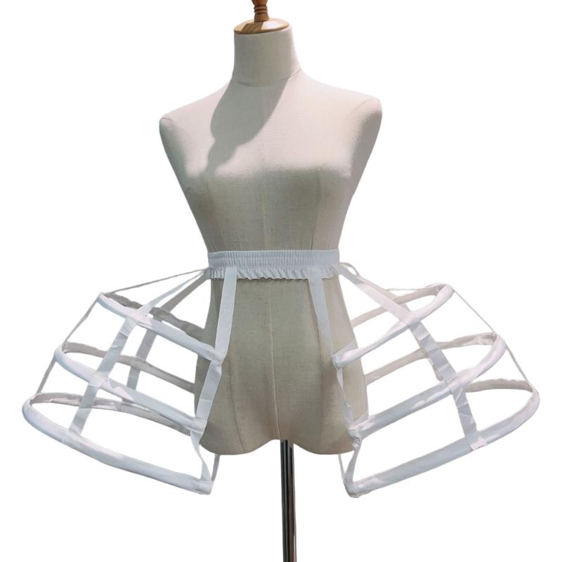 Classical Baroque Wedding Crinoline Cosplay Costume Underskirt Petticoat for Bridal Wedding and Theme Party Dresses