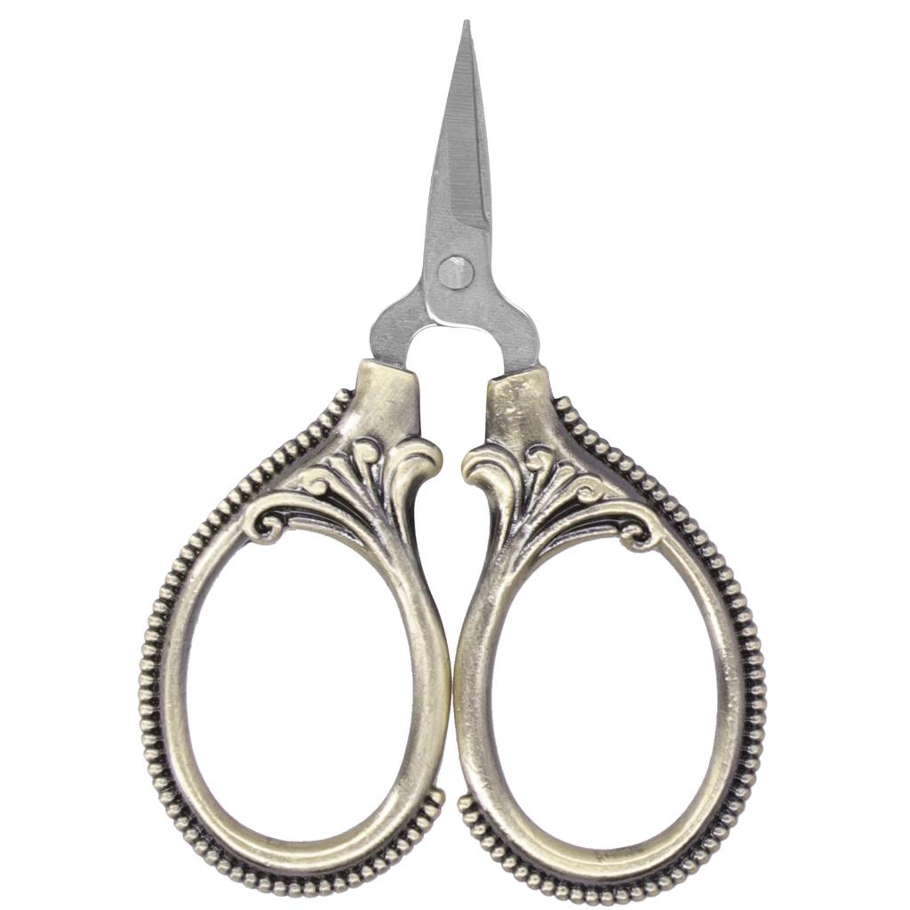 Stainless Steel Sewing Scissors Portable Thread Embroidery Tailor Handicraft ScissorsAntique Copper
