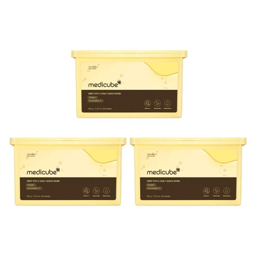 Medicube Deep Vita C Daily Quick Mask 350ml (30 Sheets)  (3 Options)