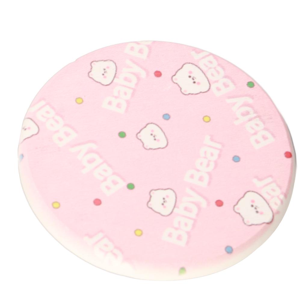 Round Cartoon Diatom Mud Coaster Water Absorbent Coaster Cutlery Insulation Anti Scalding Pad Marble Table Decor