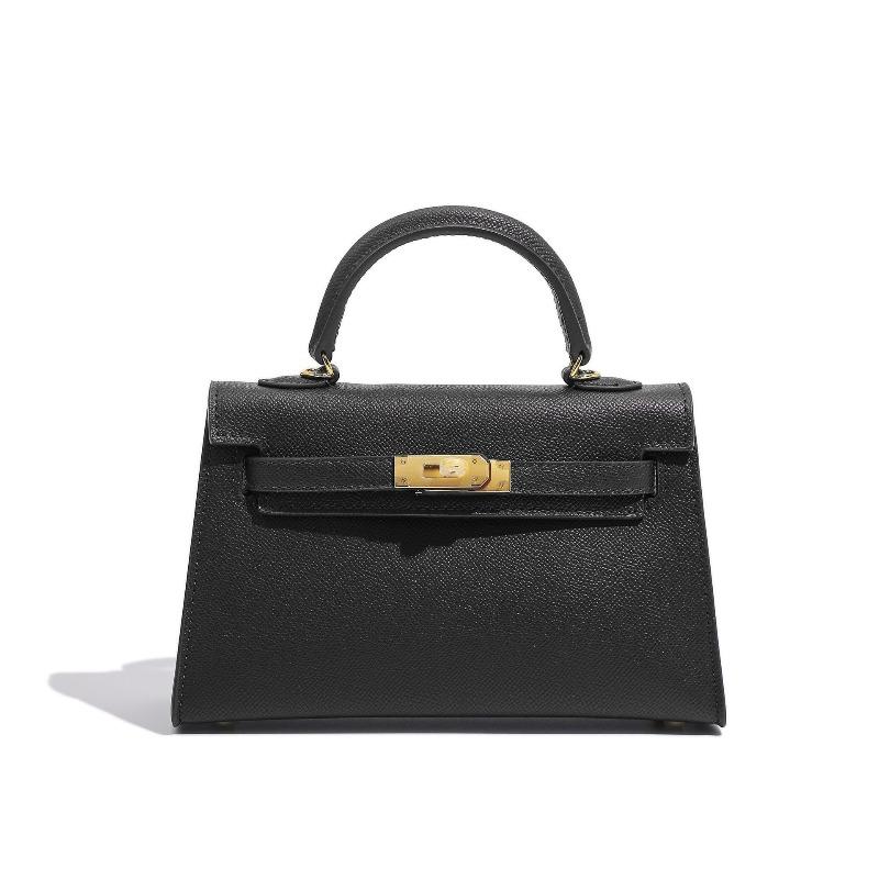 New trendy second-generation mini Kelly bag shoulder messenger bag niche contrasting handbag