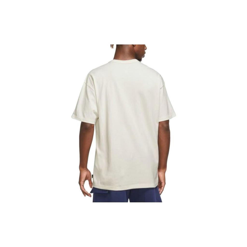 Nike T Shirts Men's White Crew Neck Moderate Straight Fit DO7393-030-X