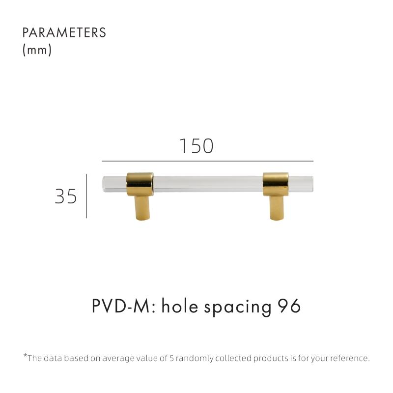 Dooroom Brass Acrylic Furniture Handles Modern Fashionable Long Pulls Cupboard Wardrobe Dresser Shoe Box Drawer Cabinet Knobs