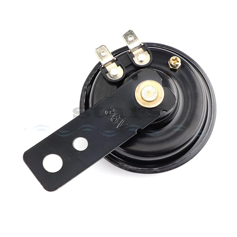 Universal 12 24 36 48 60V Motorcycle Electric Horn Kit Signal Speaker Waterproof Round Loud Horn For Scooter Moped Dirt Bike ATV