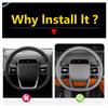 ABS Carbon Fiber Look Steering Wheel Cover Trim For Li Lixiang L6 2024 2025 Decoration Accessories