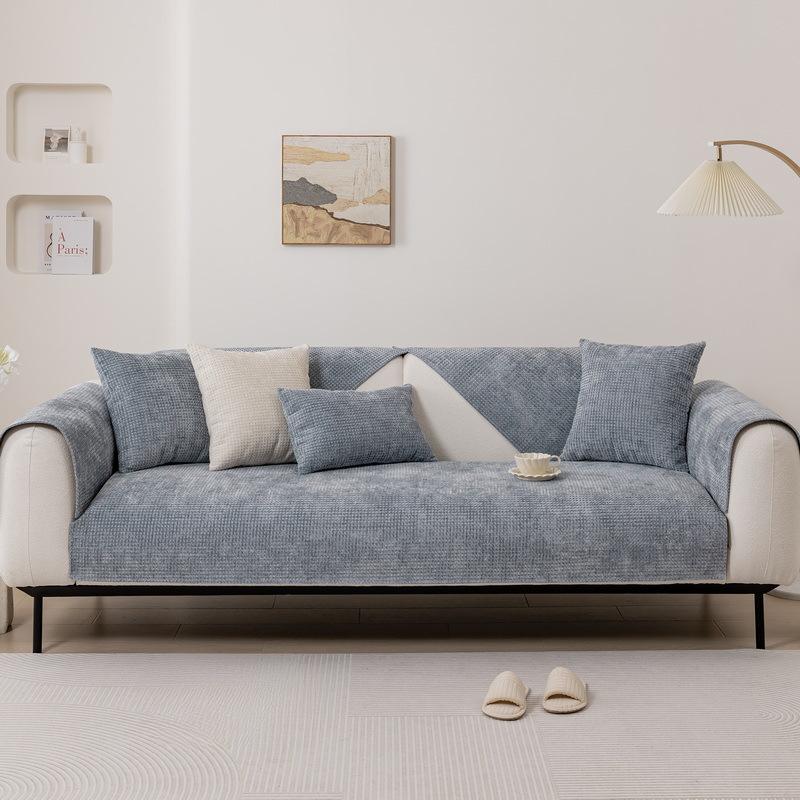 Žinylkový polštář na pohovku Lehký luxusní moderní high-end Four Seasons univerzální protiskluzový potah na pohovku látkový potah