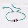 Modern Fish Charm Braided Jewelry Adjustable Length Handchain Alloy Pendant Bracelet For Stylish Daily Accessories