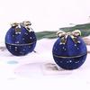 Stylish Round Rings Presentation Holder Round Bowknot Embellished Rings Case Soft Liner Rings Jewelry Display Holder Box