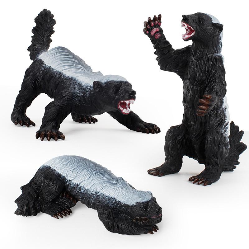 Detailed Pvc Honey Badger Figurine Ideal For Kids Educational Toys And Collectibles