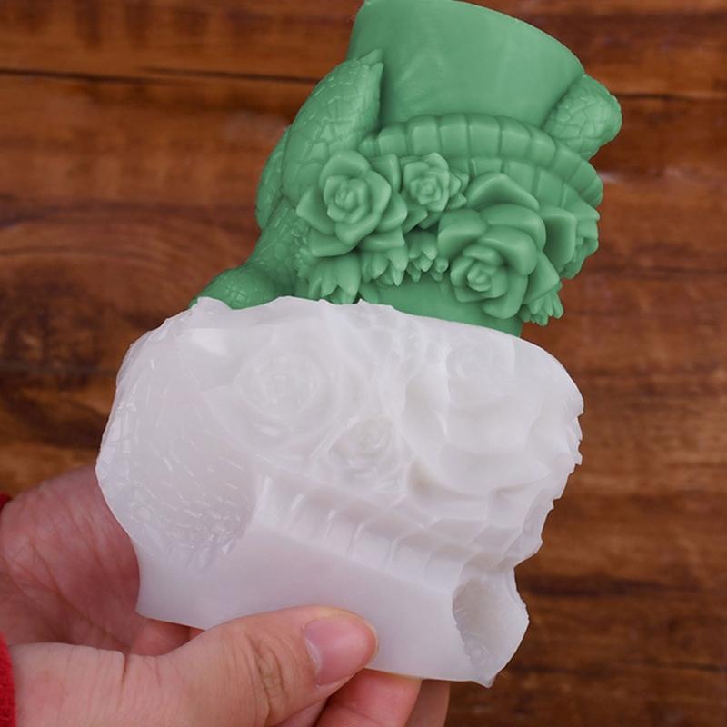 Wedding Silicone Candle Mold for Handmade Candle Soap Chocolate Baking Rose Cake Candle Silicone Mold for Epoxy Resin
