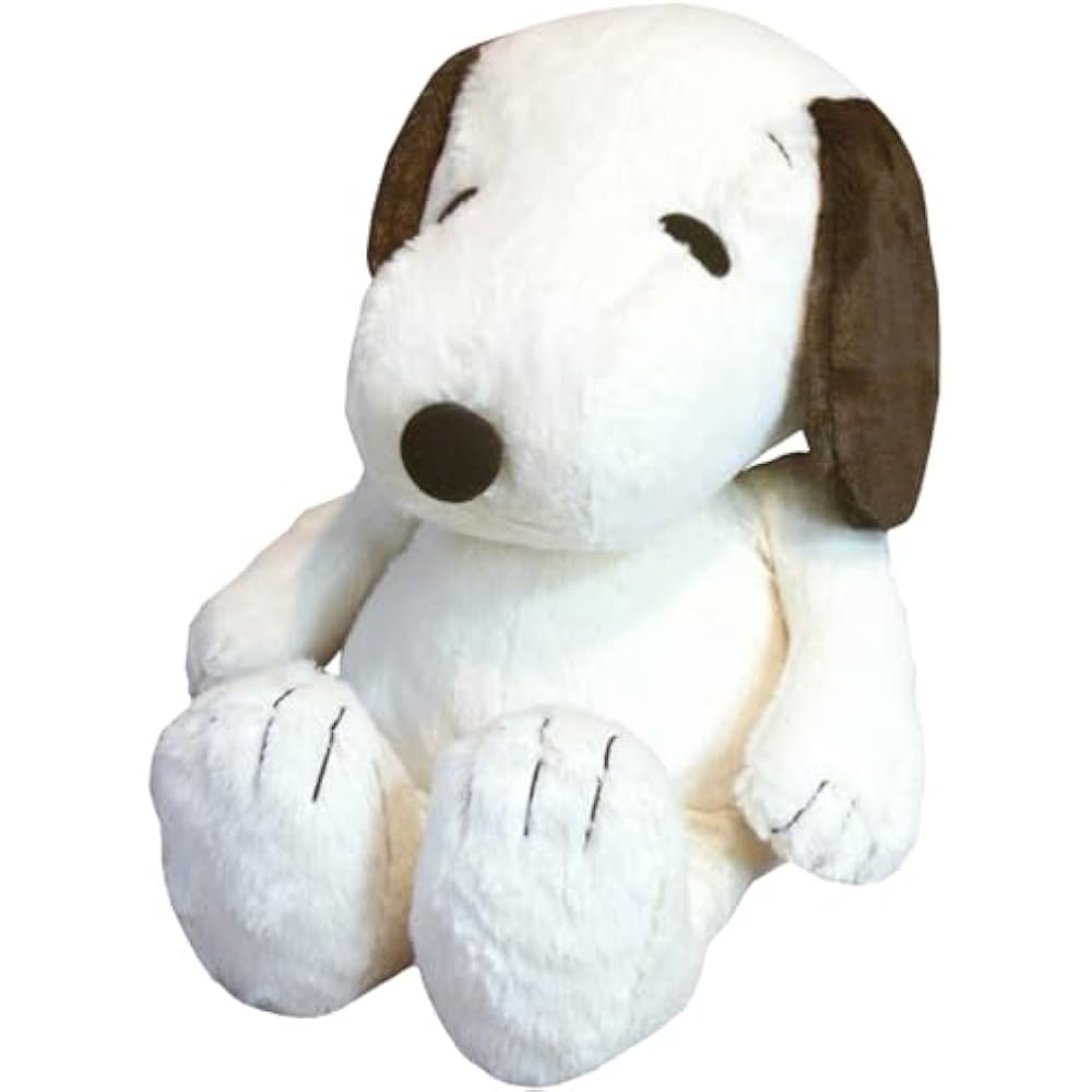 Nakajima Corporation Peanuts Hug Hug Plush Toy Medium Size Snoopy Mocha Height 30cm