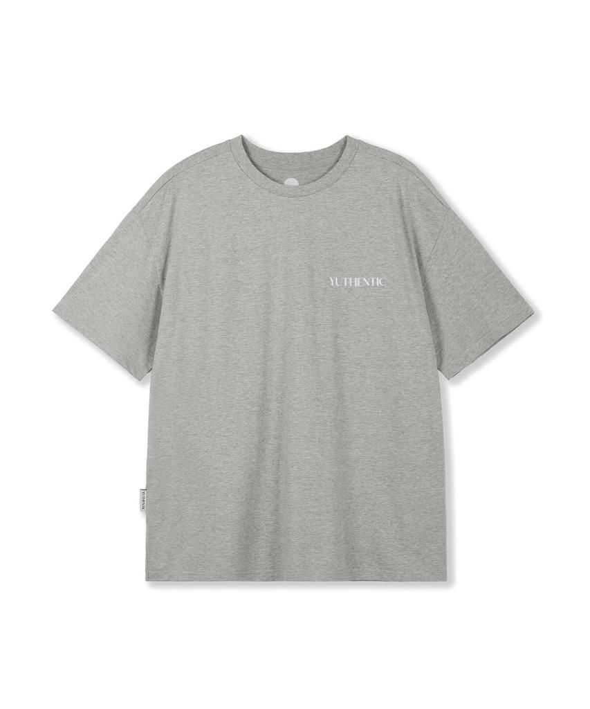 Yusentig Og Logo T-Shirt Melange Grey Aw5Me4381F