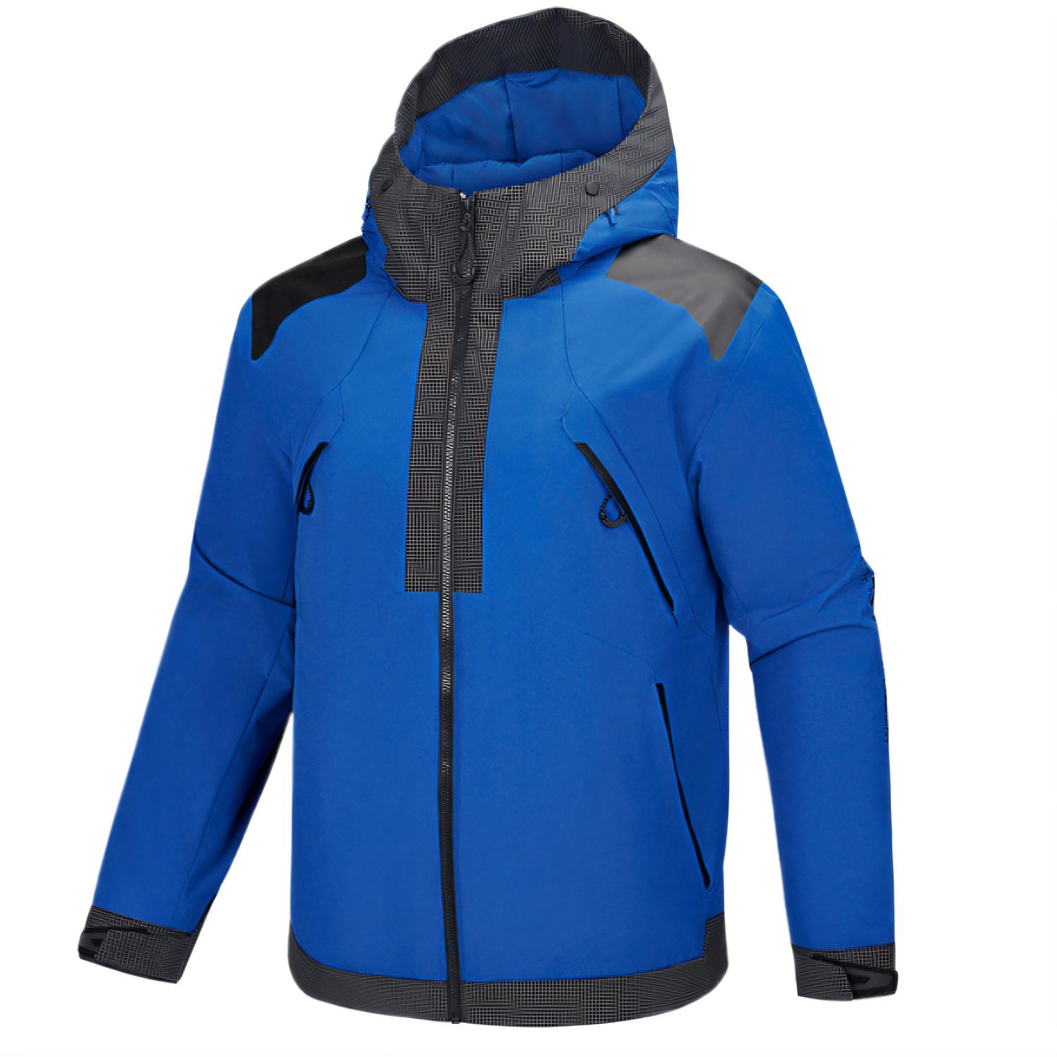 Skechers Windproof Waterproof Oil-Resistant Warm Outdoor Casual Commuter Loose Jacket Men Jackets Sky-Blue P125M004-00JG M