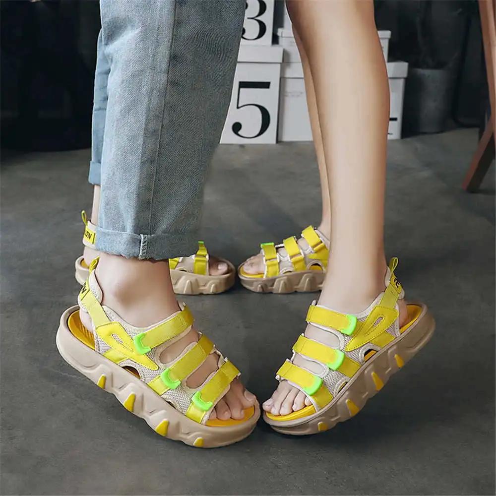 Round Nose 36-42 Womans Sandals Black Slippers Sports Flip Flops Water Shoes For The Beach Sneakers Supplies Vip Real