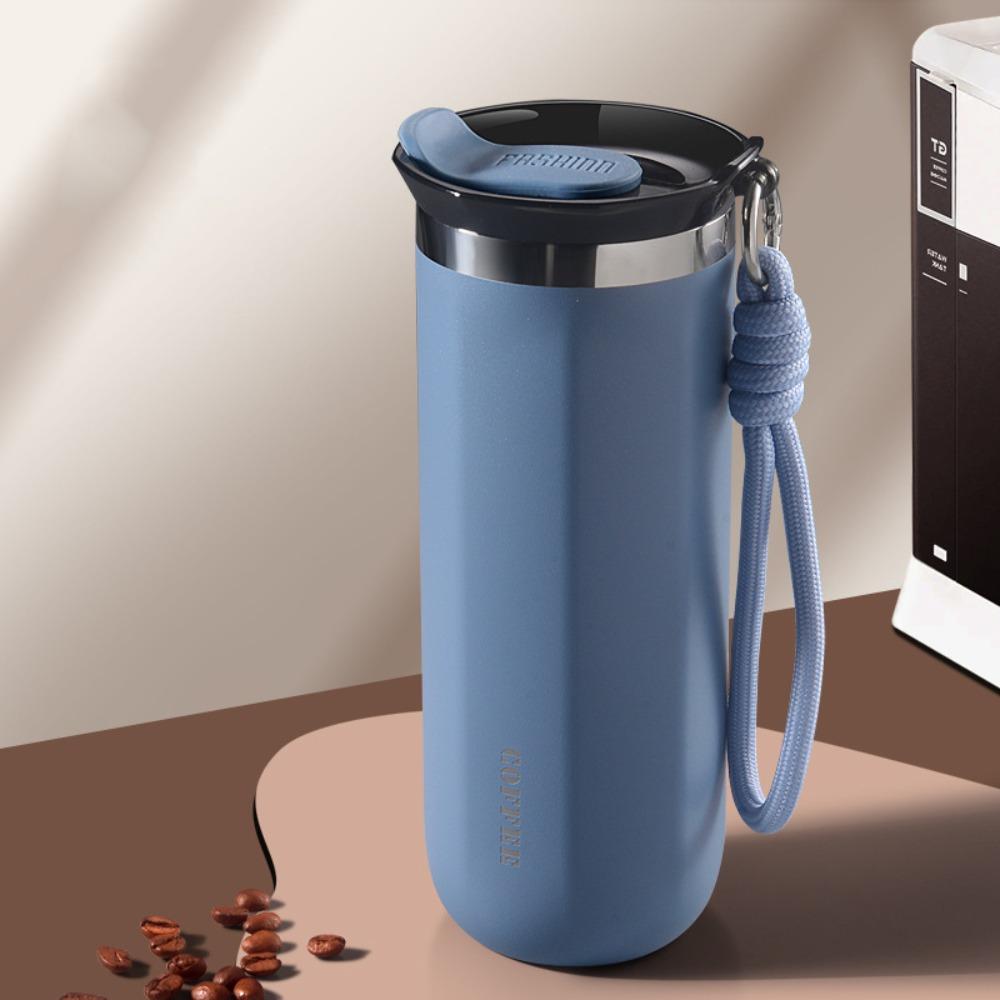 Portable Stainless Steel Insulated Cup 350ml 500ml with Lid Coffee Mug Double Wall Leak-Proof Water Bottle Travel