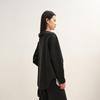 LESS 2025 Winter Collarless H-Line Mid-Length Cardigan