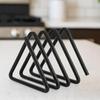 Cutting Board Holder Space-Saving Triangular Stand Counter Pan Sheets Rack Organizer for Dish Utensils Lid Bakeware Cabinet