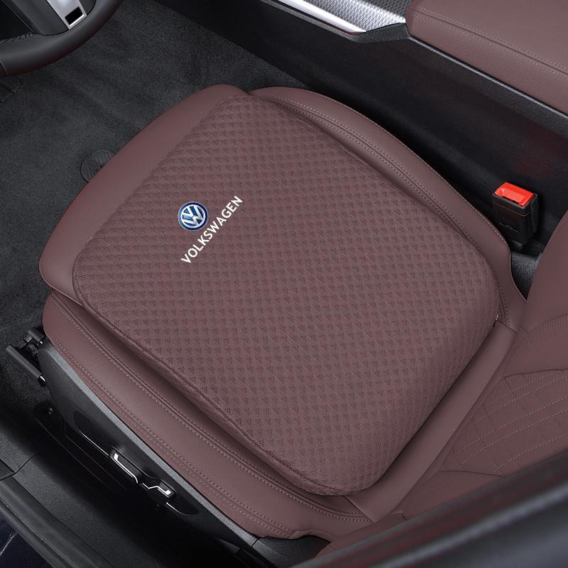 For Volkswagen Volkswagen Car Seats Cushion Ice Silk Pad Increase Seat Cushion Key For VW Amarok T-ROC T-Cross Passat Polo T5 Golf Tiguan Jetta zs8