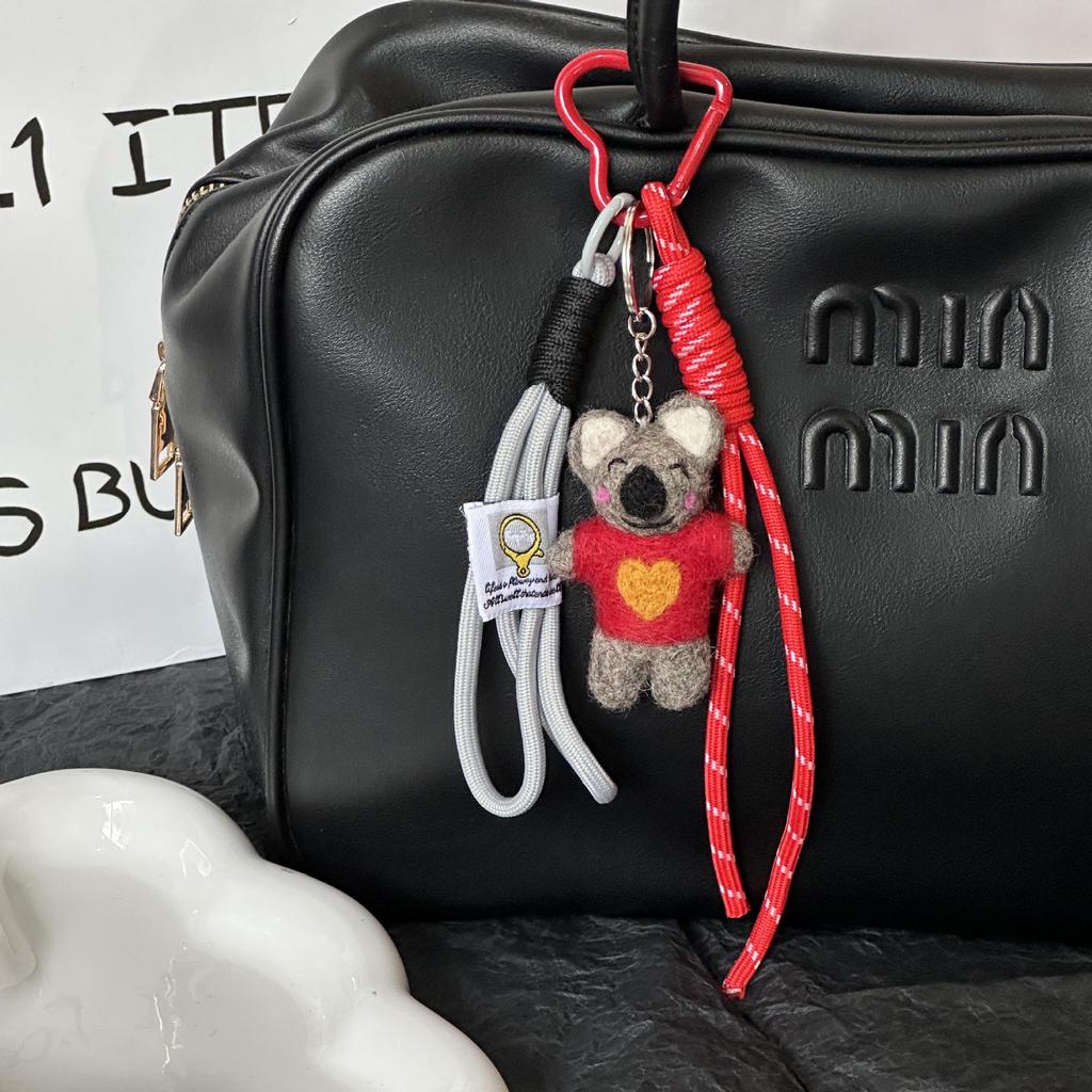Cute Koala Woven Rope Keychain & Bag Charm Ornament
