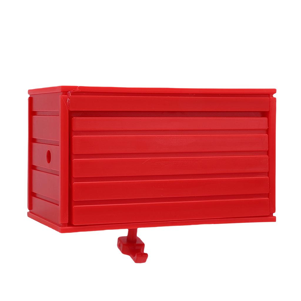 Car Garage Key Holder with Opening Door Decorative Wall Mounted Key Holder for Entryway Red