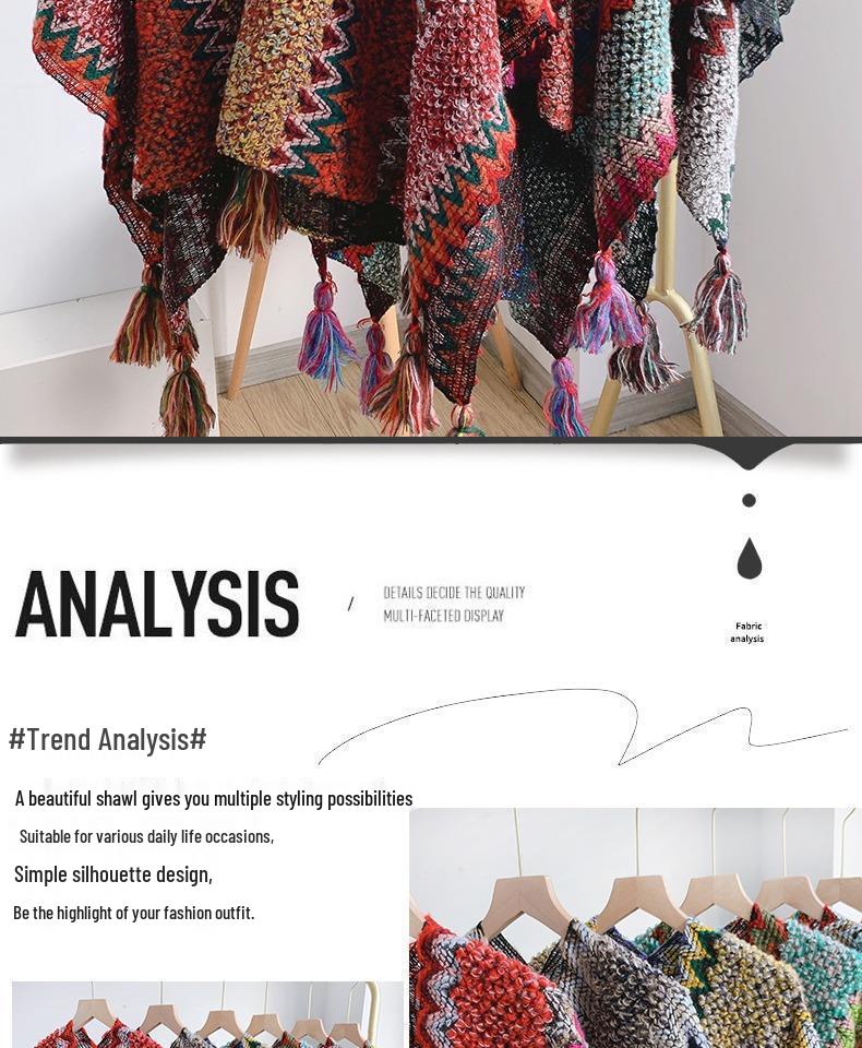 Ethnic Shawl and Cape for Tourism: Lijiang, Qinghai, Sichuan-Tibet Style