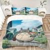Neighbor Totoro Journey Print 3Pcs Bedding Setduvet Cover With 2 Bedropillowcase Home Birthday Gift