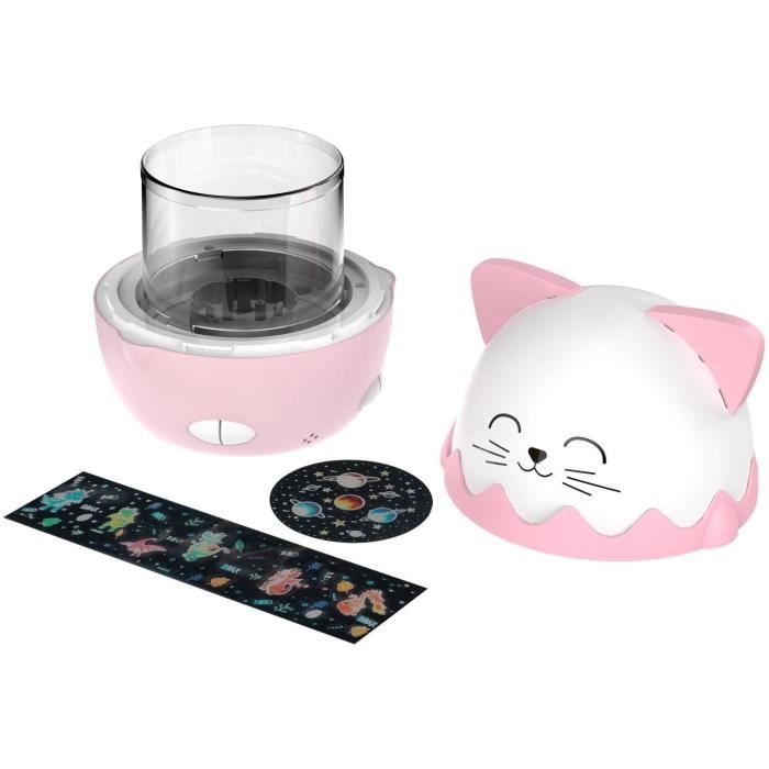 Wireless Musical Night Light - BIGBEN - Cat - 360° Projection - 13 Films - 8 Melodies - Remote Control - USB-C Battery