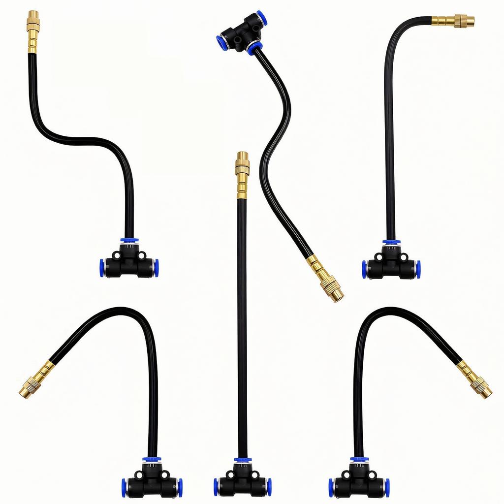 5M 16ft Automatic Drip Irrigation Kit with Adjustable Spray Nozzles Hose Clips and Cutter for Garden Plant Watering System