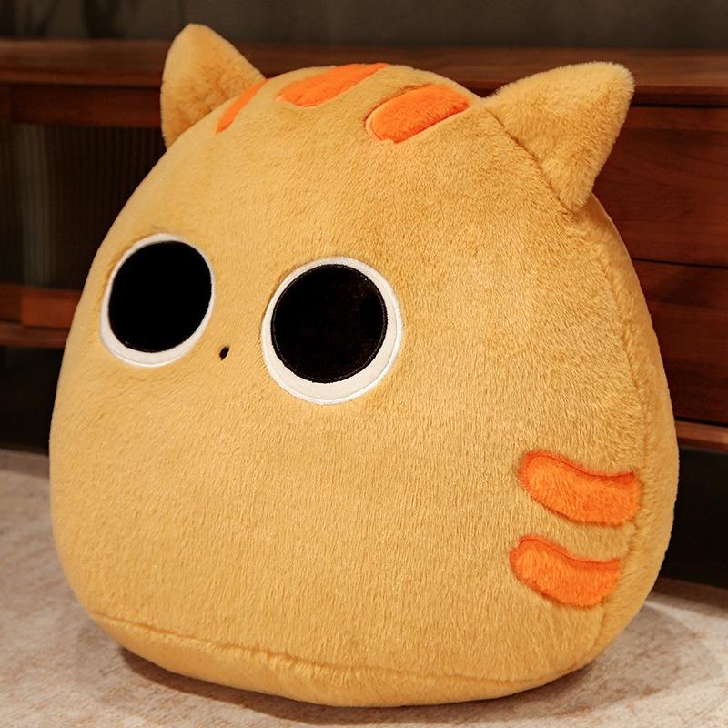 Cartoon Dumpling Cat Throw Pillow Plush Toy Cat Doll Office Waist Cushion Girl Soothing Rag Doll