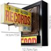 3D Miniature Record Store Retro Wall Light Retro Record Player Wall Light  Record Collector Gift