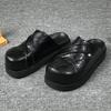 Open-back Casual Shoes Half Shoes for Men Mules Large Size 45 46 Platform Loafers Slippers Backless Slides Sandal Slip On Flats