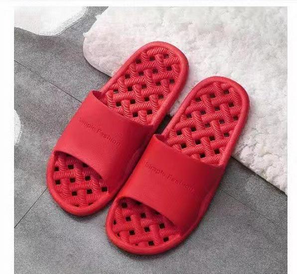 Anti-Slip Hollow Bath Slippers - Leak-Resistant Home Shoes for Couples
