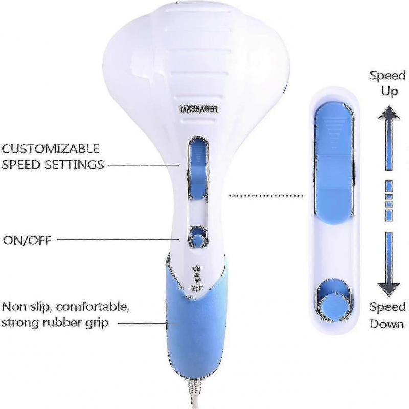 Electric Back Massager , Handheld Massagers Double Head Deep Tissue Percussion Massages For Full Body Massage For Neck, Shoulder, Head, Foot, Leg, Val