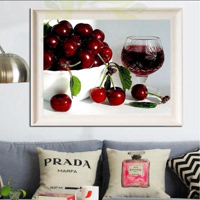 Küche Dekoration Diamant Stickerei Obst Rotwein Home Geschenk DIY Decoratif Handwerk Diamant Malerei