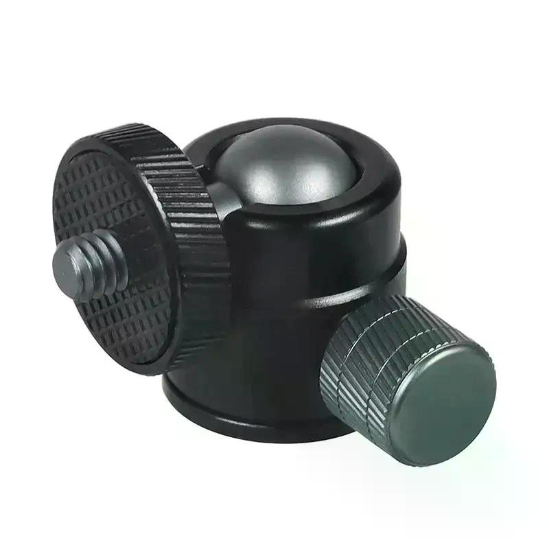 Mini Ball Head 1/4" Screw Mount 360 Swivel For Camera Camcorder DV LED Light Bracket Tripod Action Camera Stand