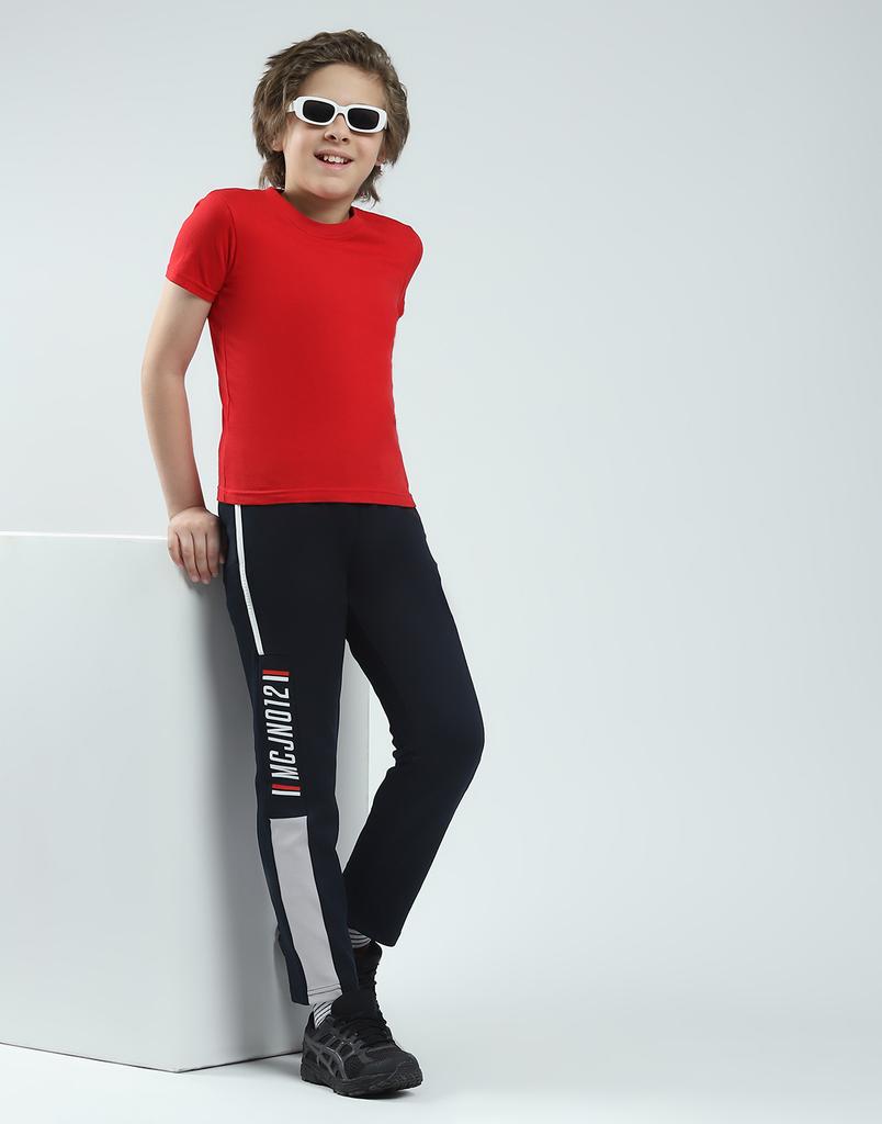 Monte Carlo Boys Solid Regular Fit Lower Track Pants